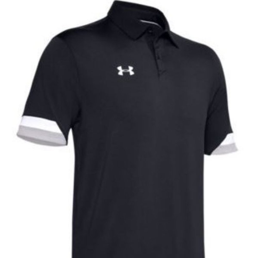 Under Armour Men's Team Elevated S/S Polo Shirt - Size Large - Black